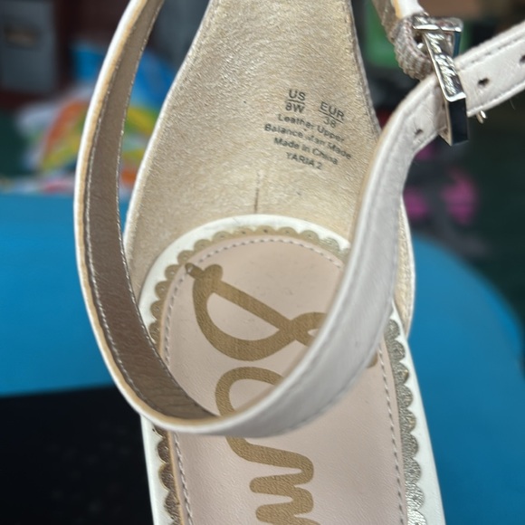 Sam Edelman Yaria LT Gold/ivory  size 8 - Picture 5 of 12